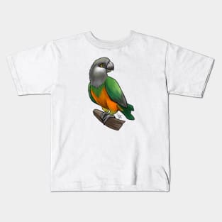 Bird - Senegal Parrot - Orange Bellied Kids T-Shirt